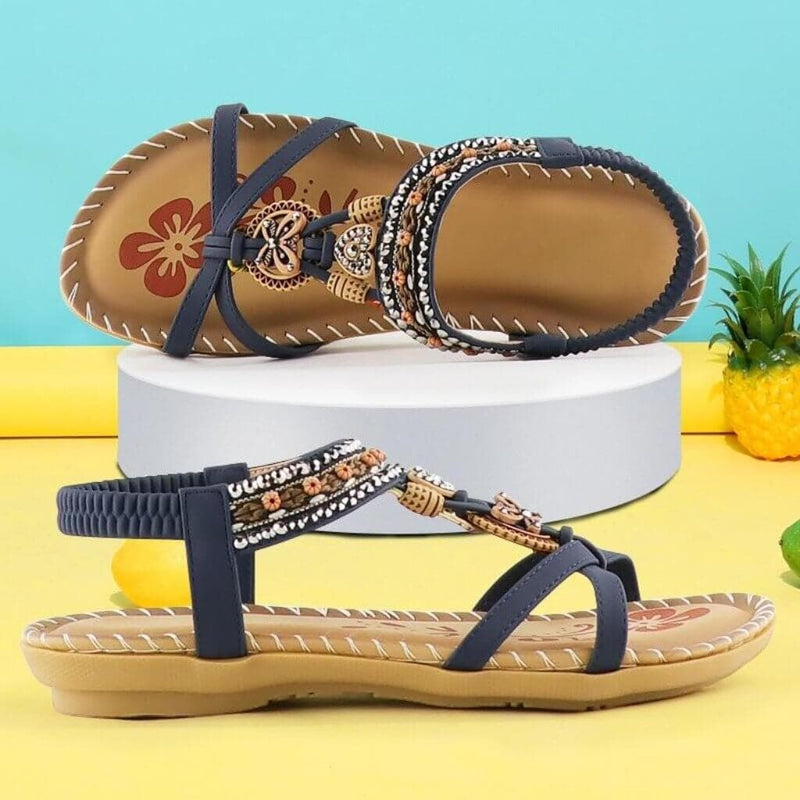 Havana | Sandali con fascia elastica e morbida zeppa