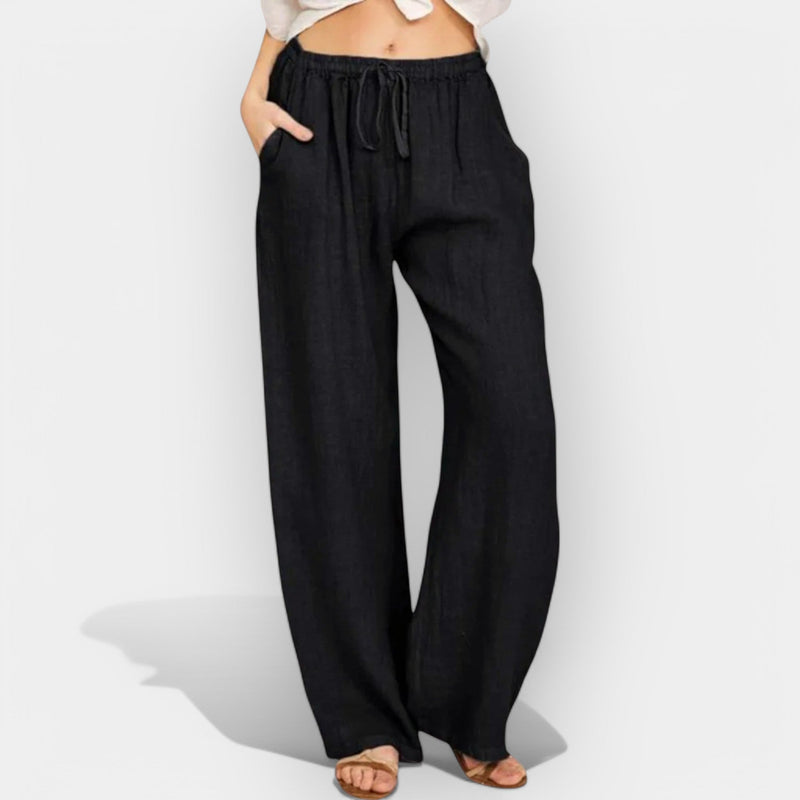 Pantaloni di lino ariosi