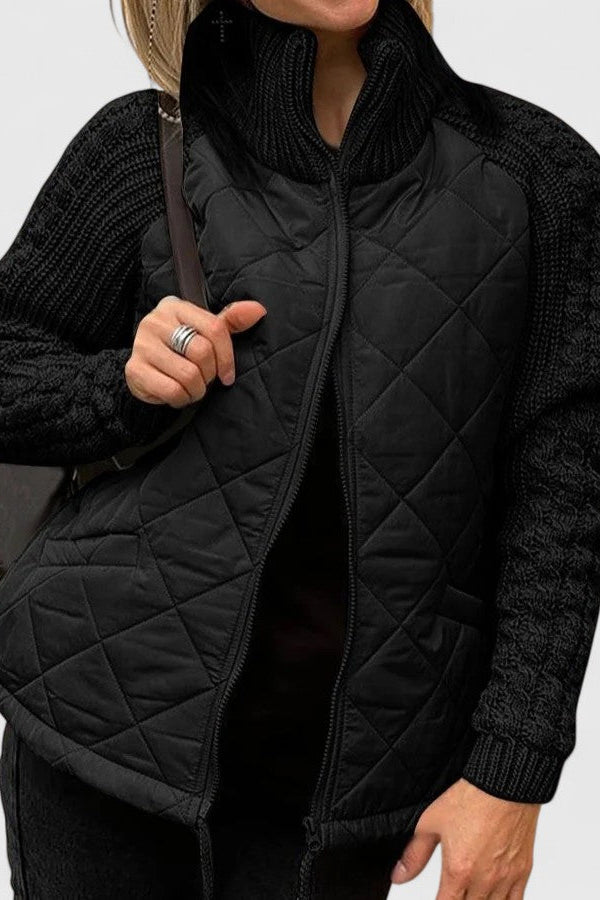 SOPHIA – COZY QUILTED KNIT JACKET