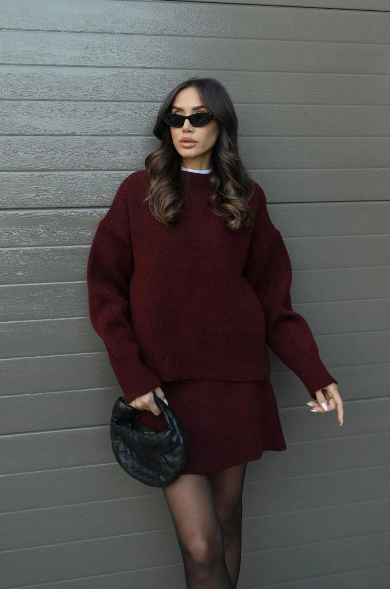 NEVA™ - Set 2 pezzi (maglione + gonna)