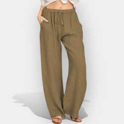 Pantaloni di lino ariosi