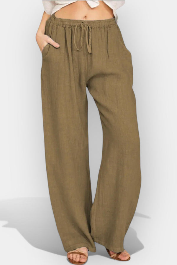 Pantaloni di lino ariosi