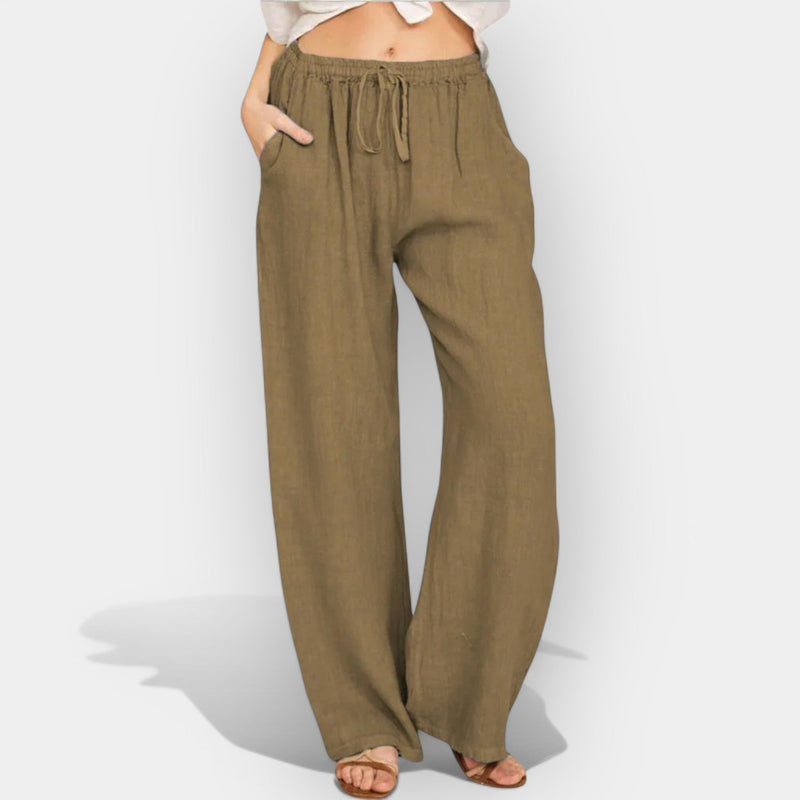 Pantaloni di lino ariosi