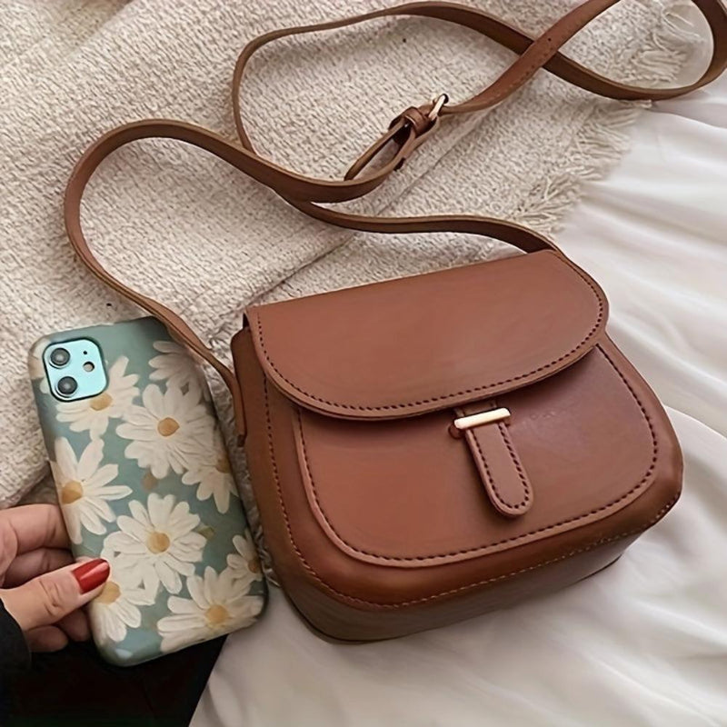 Aria™ Retro Grace | Elegante borsa a tracolla Saddle