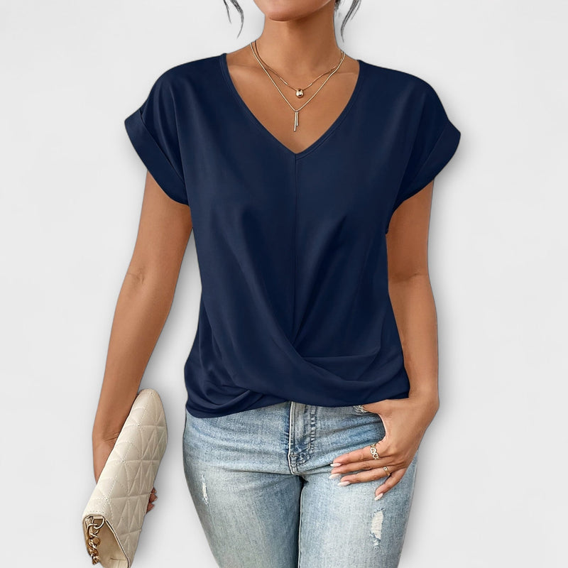 Carlinda | Elegante top con scollo a V