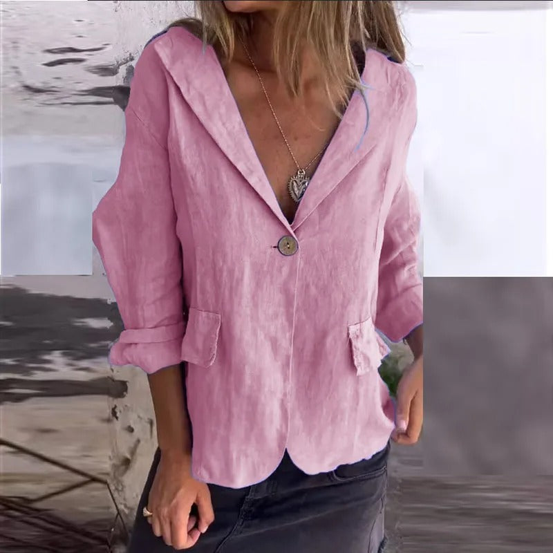 Alyssa™ - Blazer ligero de inspiración retro