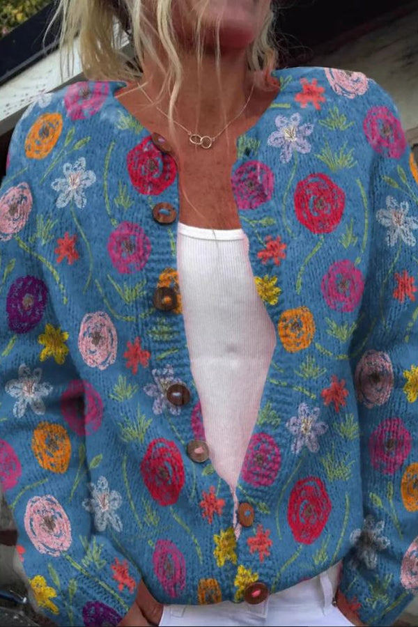 Anneli | Cardigan floreale