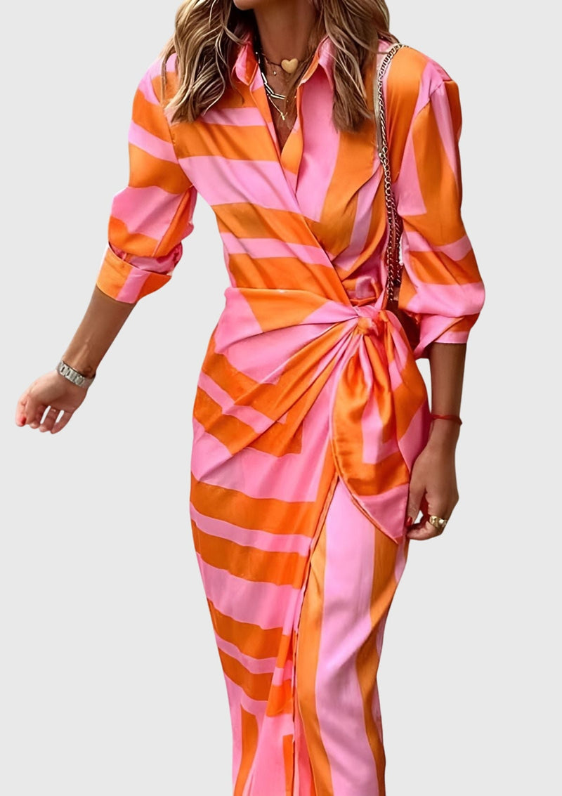 Everly™ | Elegante abito avvolgente con stampa