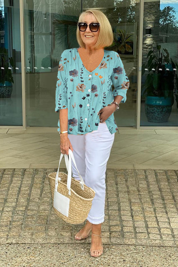 Elora | Floral Blouse