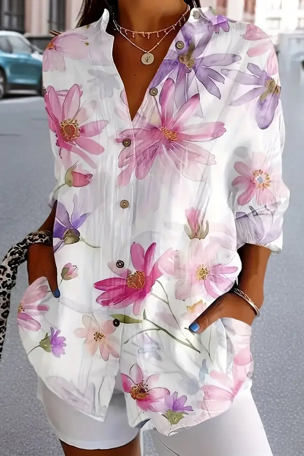 Marisse | Elegant Floral Blouse