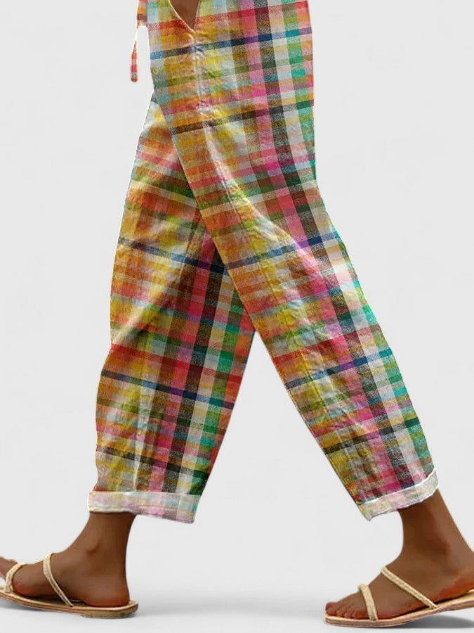 Gisara | Comodi pantaloni a quadri