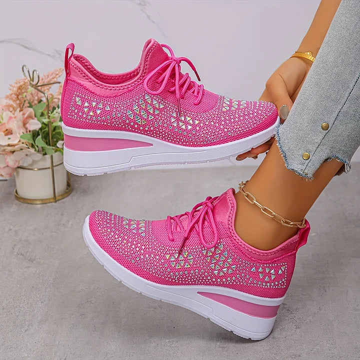 Romee | Sneakers ortopediche con strass scintillanti