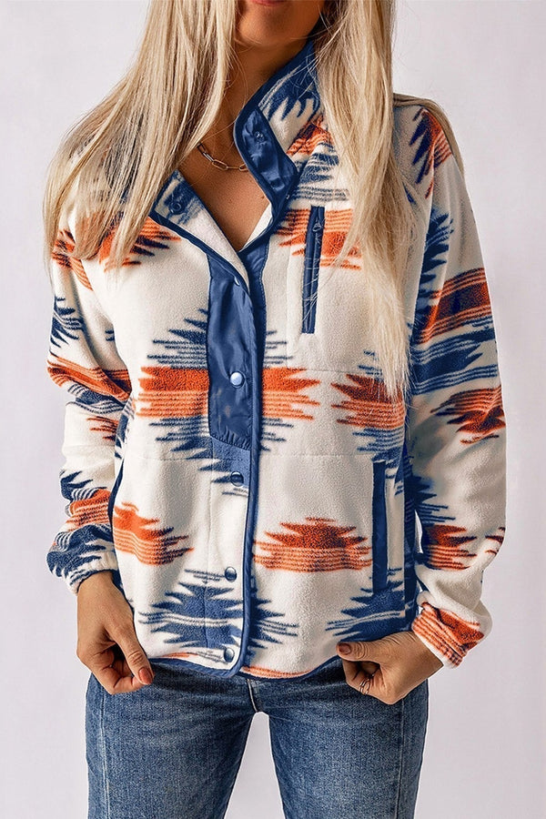 Nadia | Printed Fleece Jacket