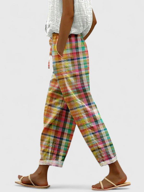 Gisara | Comodi pantaloni a quadri