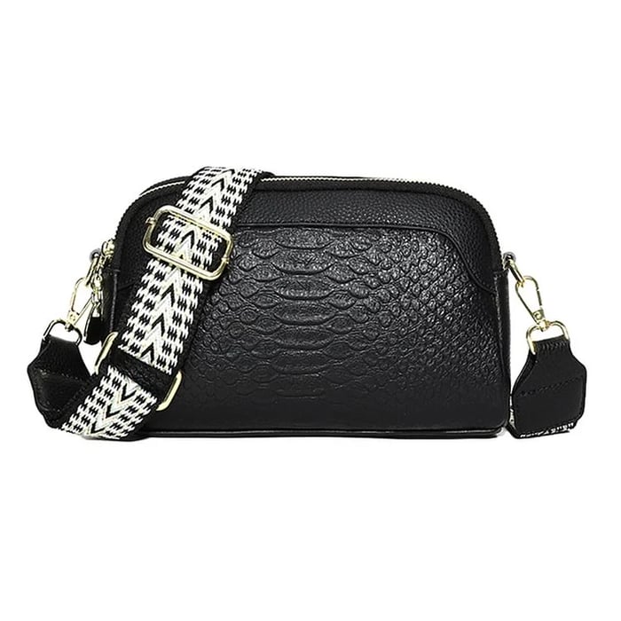 Olivia™ Elegant Allure | Mini borsa a tracolla con motivo coccodrillo