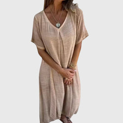 Fiona™ – Elegante abito leggero con scollo a V