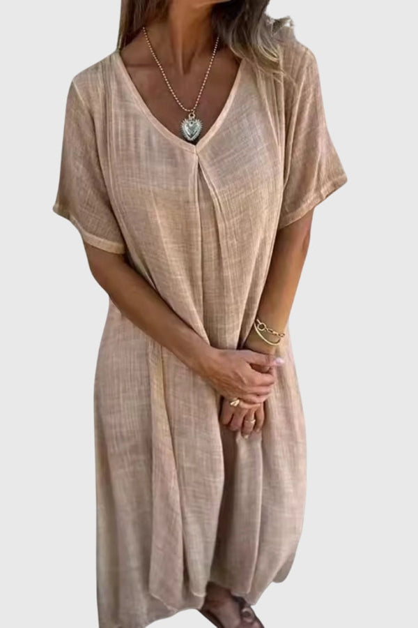 Fiona™ – Elegante abito leggero con scollo a V