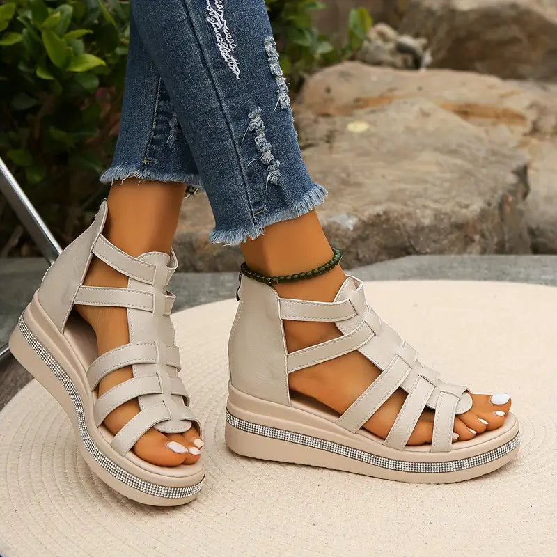 Axelle | Eleganti sandali con zeppa