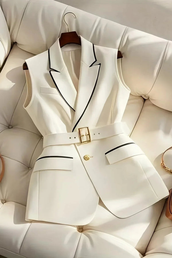 Sophia™ - Elegant Vest With Belt