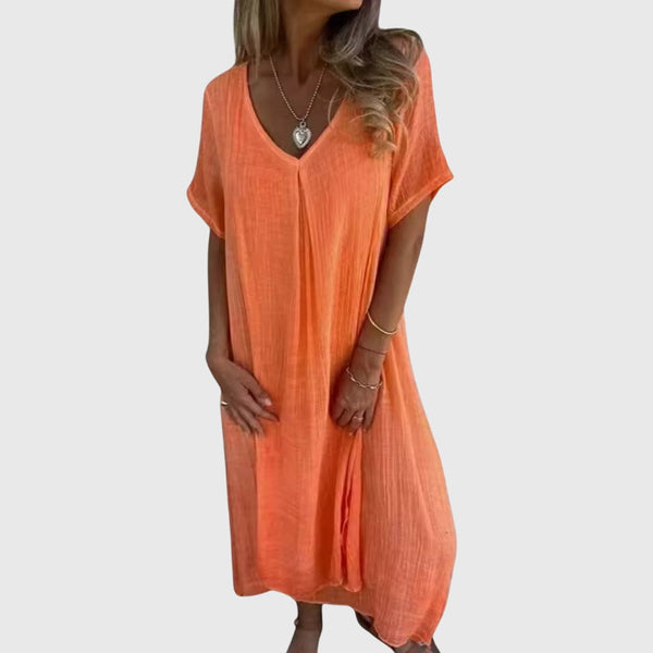 Fiona™ – Elegante abito leggero con scollo a V