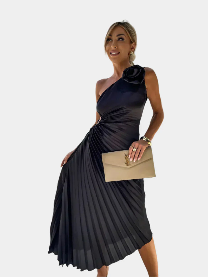 Vestido floral con notas románticas