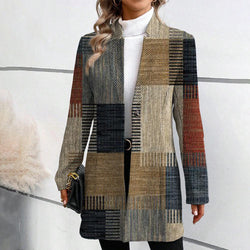 Marina™ - Elegante giacca blazer da donna con fantasia