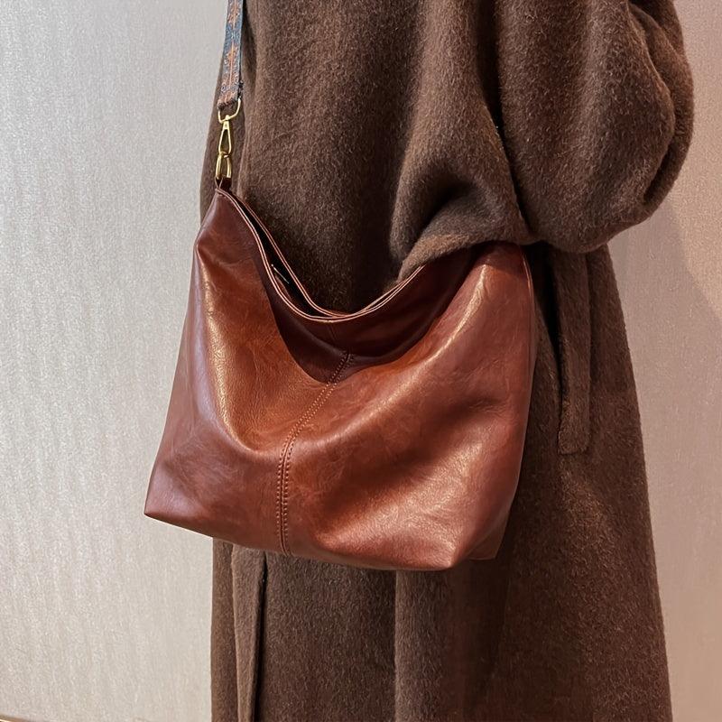 Alora - Borsa a tracolla vintage in pelle PU