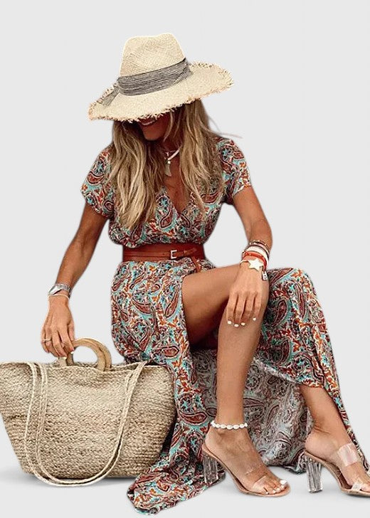 Lorraine | Elegante abito lungo boho