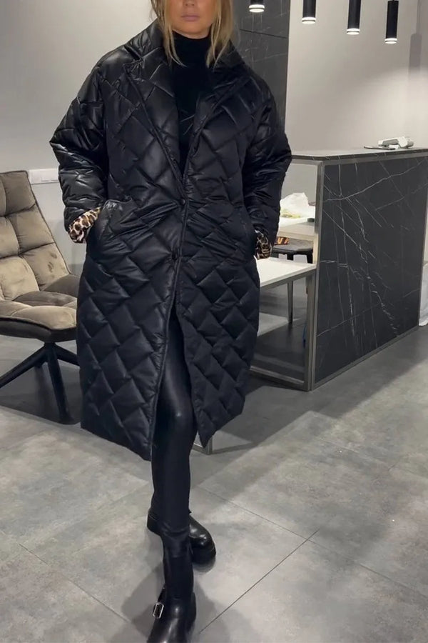 FRANCINE – THE CHIC QUILTED LONG COAT