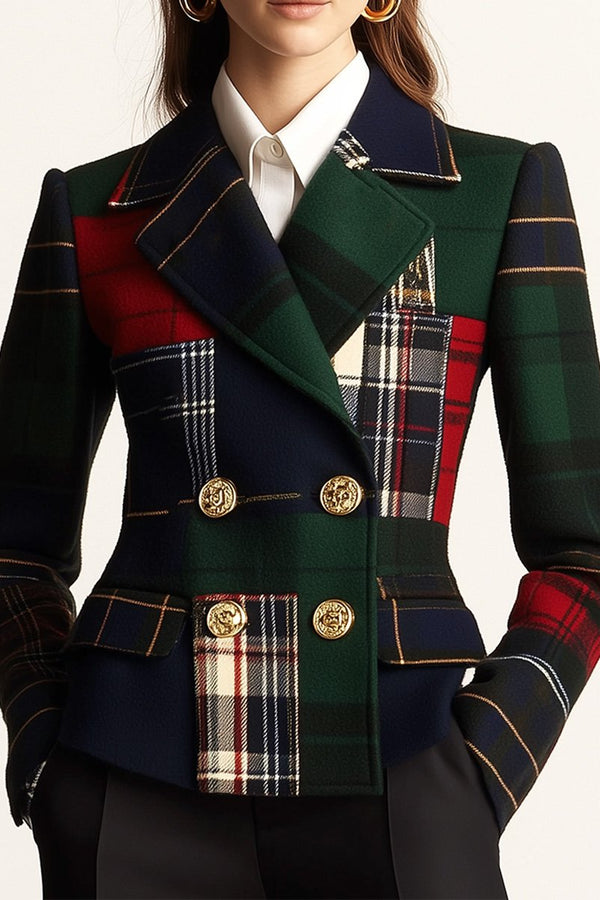 TRISHA – TAILORED PATCHWORK BLAZER