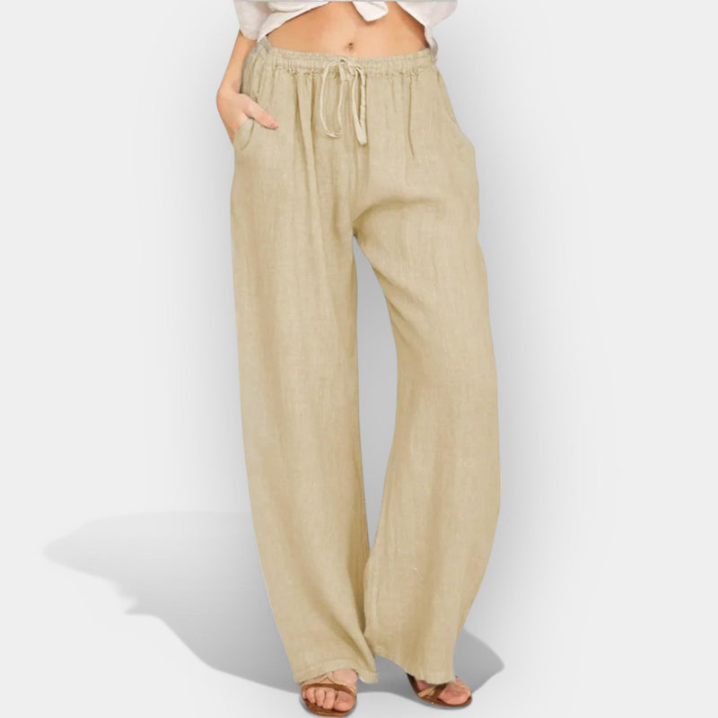 Pantaloni di lino ariosi