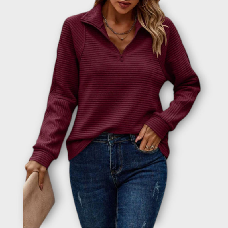 Vida | Maglione con mezza zip