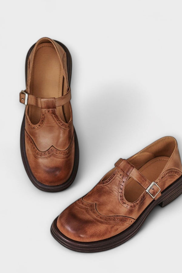 Elegant Leather Mary Janes