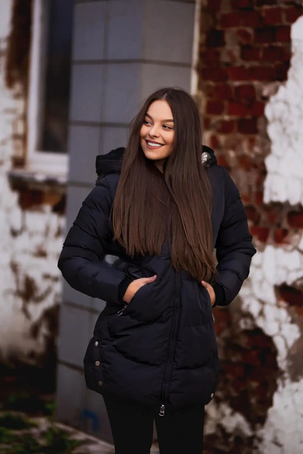 SAMANTHA – ELEGANT ASYMMETRICAL WINTER COAT