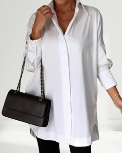 Lucrece | Camicia con bottoni e risvolto oversize