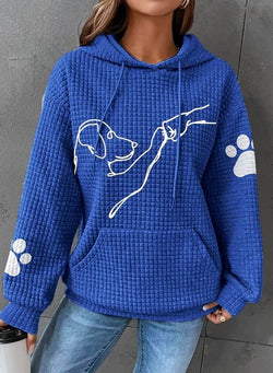 Betsy - Sudadera con capucha y estampado de patas