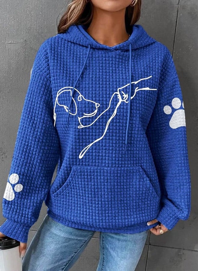 Betsy - Sudadera con capucha y estampado de patas