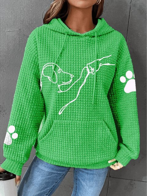 Betsy - Sudadera con capucha y estampado de patas