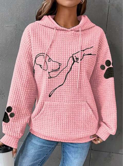 Betsy - Sudadera con capucha y estampado de patas