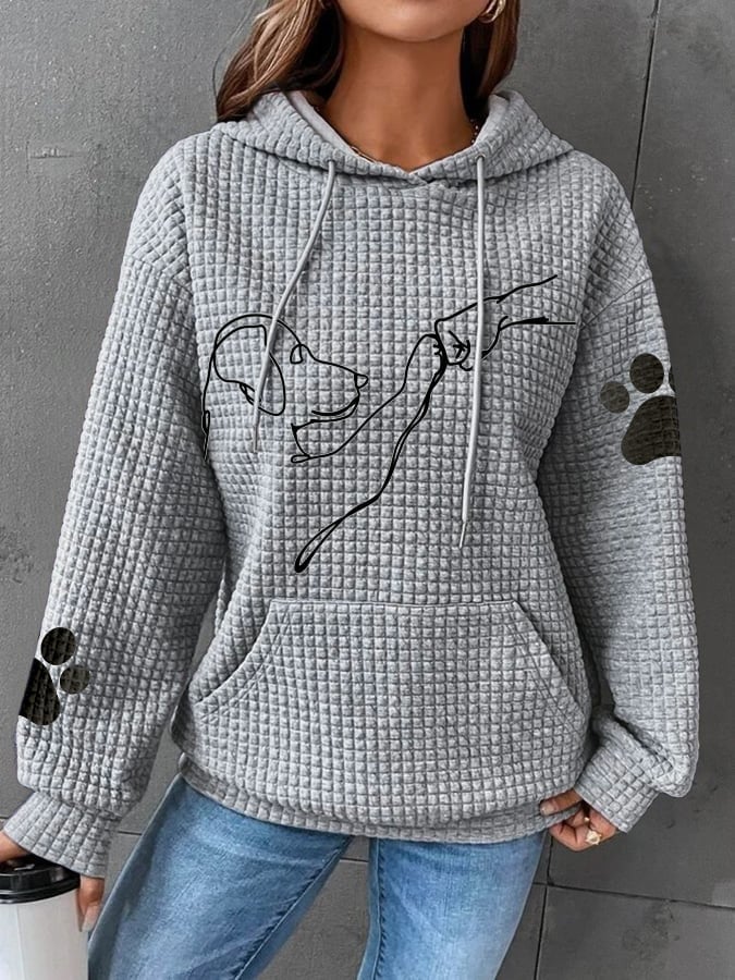 Betsy - Sudadera con capucha y estampado de patas