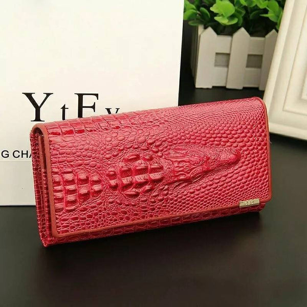 Estilo Madison™ | Elegante billetera RFID con relieve
