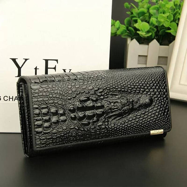 Estilo Madison™ | Elegante billetera RFID con relieve
