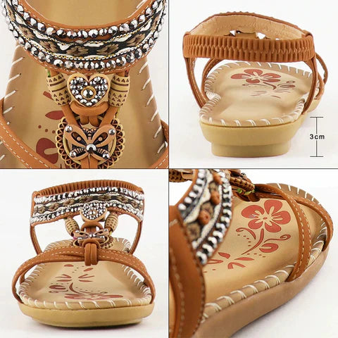 Havana | Sandali con fascia elastica e morbida zeppa