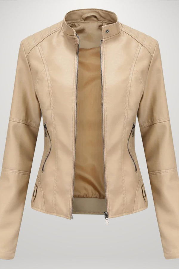 Lessy | Sleek Faux Leather Jacket