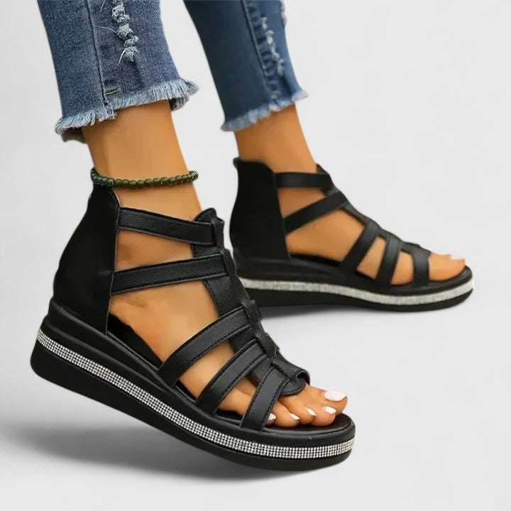 Kendall | Sandalias ortopédicas con pedrería