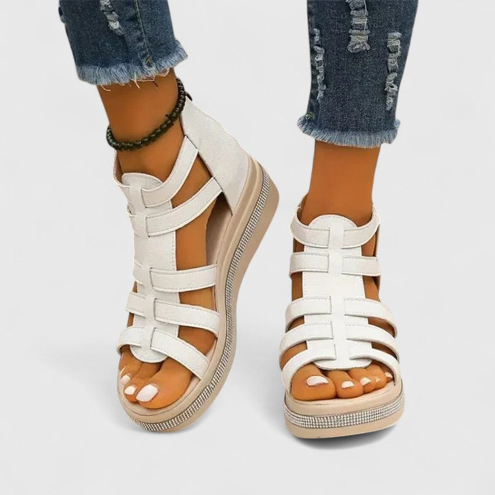 Kendall | Sandalias ortopédicas con pedrería