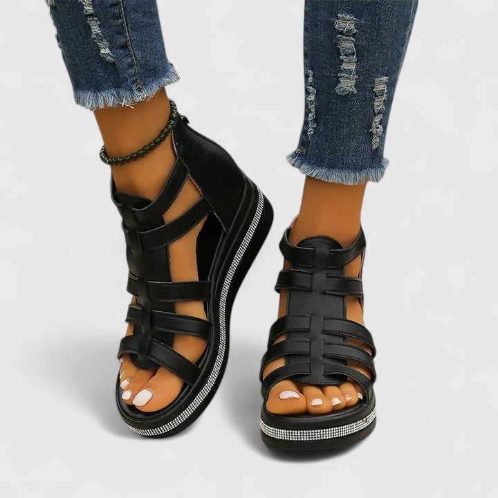 Kendall | Sandalias ortopédicas con pedrería