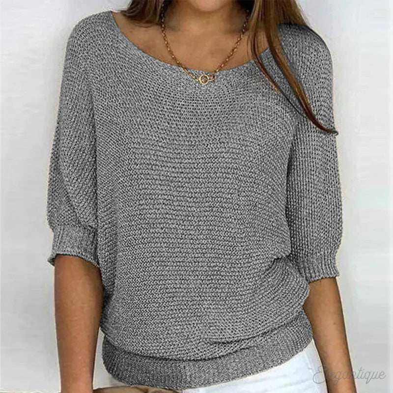 Luigia - Elegante maglione lavorato a maglia 