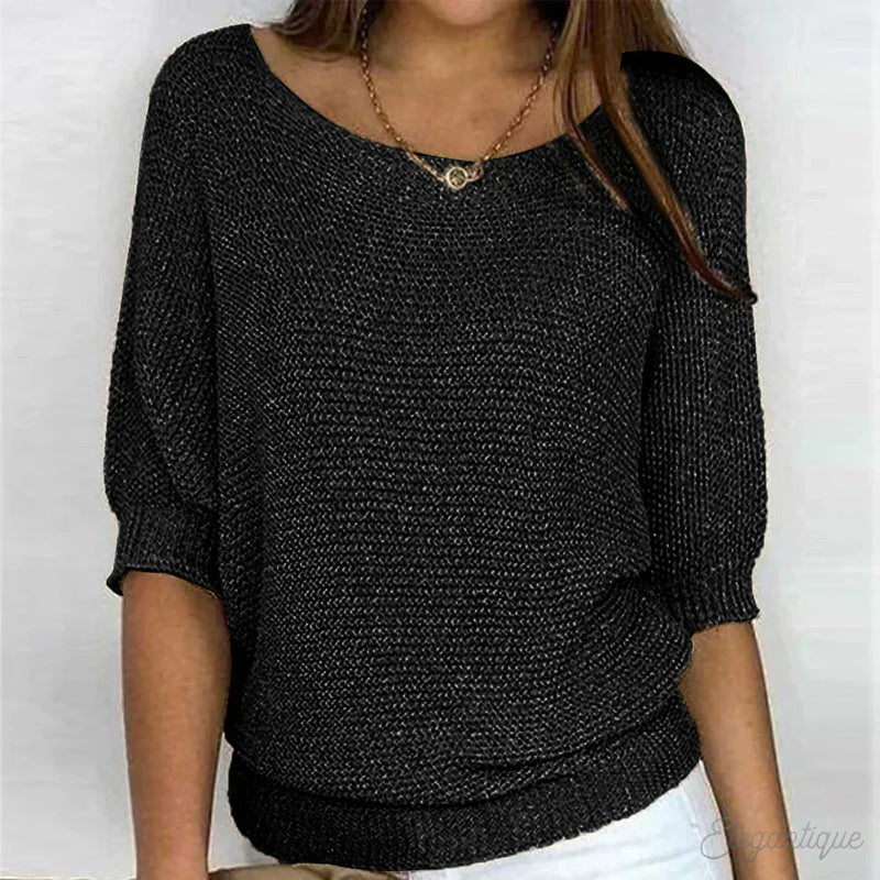 Luigia - Elegante maglione lavorato a maglia 