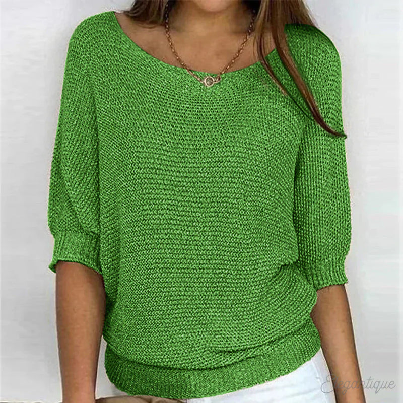 Luigia - Elegante maglione lavorato a maglia 